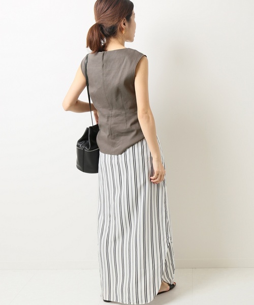 IENA（イエナ）の「アサ/VIS デザイントップス◆（シャツ/ブラウス・レディース・カーキ/ネイビー・FREE）」の18枚目の写真