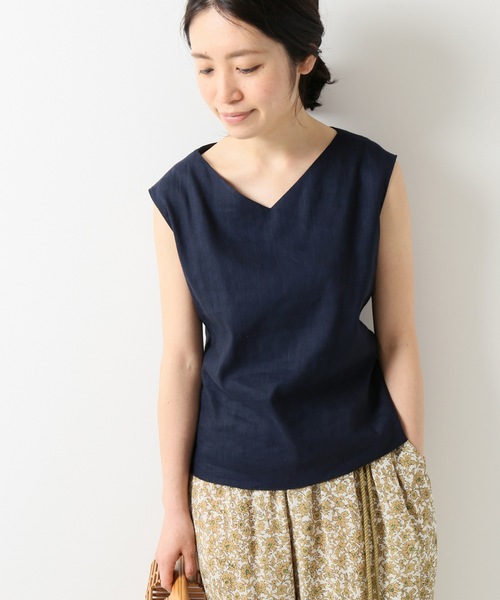 IENA（イエナ）の「アサ/VIS デザイントップス◆（シャツ/ブラウス・レディース・カーキ/ネイビー・FREE）」の21枚目の写真