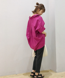 earth music&ecology | ・半袖スキッパーシャツ ●(シャツ/ブラウス)