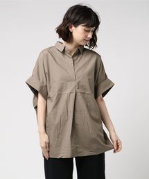 earth music&ecology | ・半袖スキッパーシャツ ●(シャツ/ブラウス)