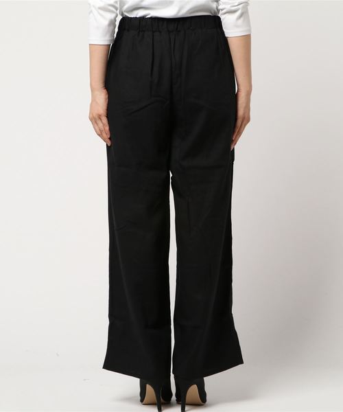 Re:EDIT（リエディ）の「ロープベルトリネンブレンドワイドパンツ（その他パンツ・レディース・ブラック/ベージュ/レッド/オレンジ/ブルー/ライトベージュ・MEDIUM/LARGE）」の8枚目の写真