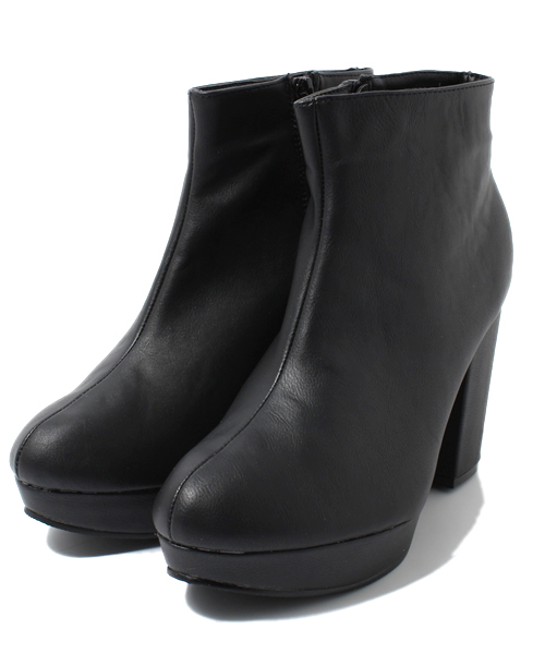 WEGO（ウィゴー）の「WEGO/チャンキーショートブーツ（ブーツ・レディース・ブラック/グレー・23.5/24.5）」の10枚目の写真