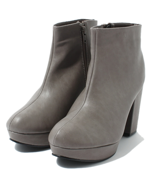 WEGO（ウィゴー）の「WEGO/チャンキーショートブーツ（ブーツ・レディース・ブラック/グレー・23.5/24.5）」の11枚目の写真