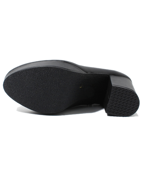 WEGO（ウィゴー）の「WEGO/チャンキーショートブーツ（ブーツ・レディース・ブラック/グレー・23.5/24.5）」の5枚目の写真