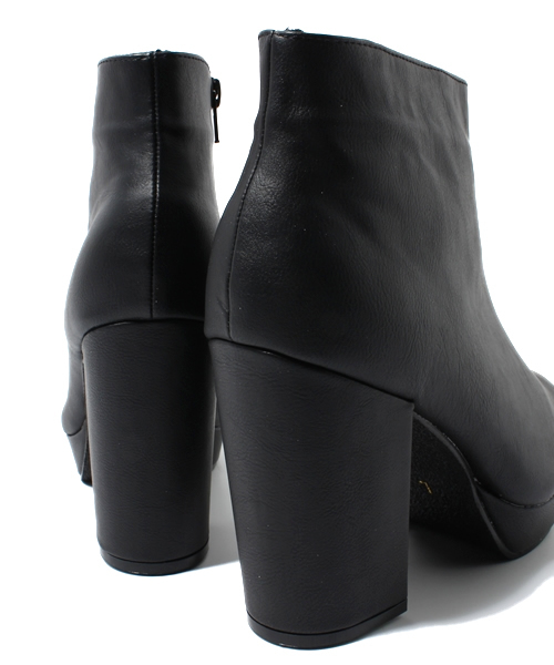 WEGO（ウィゴー）の「WEGO/チャンキーショートブーツ（ブーツ・レディース・ブラック/グレー・23.5/24.5）」の9枚目の写真