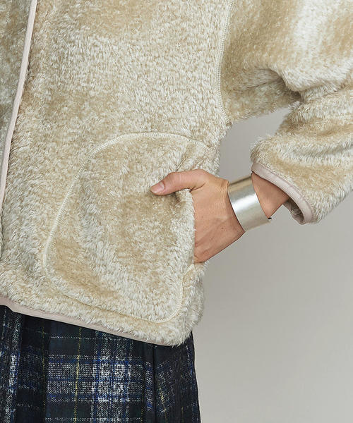 BEAUTY&YOUTH UNITED ARROWS（ビューティーアンドユースユナイテッドアローズ）の「BY ボアブルゾン（ブルゾン・レディース・ナチュラル/モカ・FREE）」の3枚目の写真