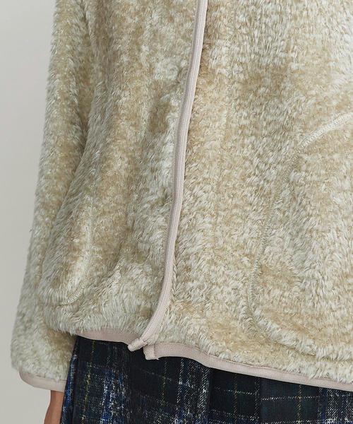 BEAUTY&YOUTH UNITED ARROWS（ビューティーアンドユースユナイテッドアローズ）の「BY ボアブルゾン（ブルゾン・レディース・ナチュラル/モカ・FREE）」の4枚目の写真