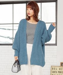 バルーンスリーブフェザーヤーンカーディガン＊レディース/トップス[C3289]神戸レタス