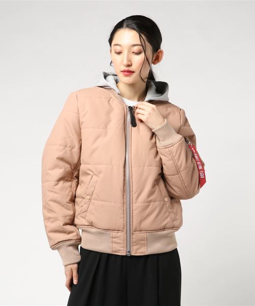 レディース MA-1 NATUS QUILTED フード付 レディース MA-1 NATUS QUILTED フード付