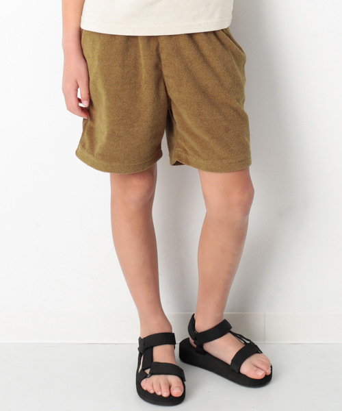 devirock（デビロック）の「パイル地ハーフパンツ（その他パンツ・キッズ・グリーン系その他/ネイビー/ブルー/レッド系その他/杢グレー/カーキ/キャメル/ブラック・140cm/150cm/110cm/130cm/160cm/120cm/100cm）」の7枚目の写真