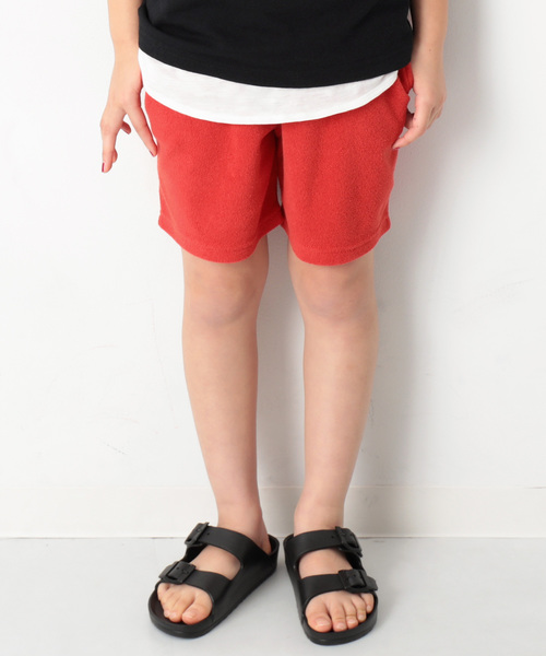 devirock（デビロック）の「パイル地ハーフパンツ（その他パンツ・キッズ・グリーン系その他/ネイビー/ブルー/レッド系その他/杢グレー/カーキ/キャメル/ブラック・140cm/150cm/110cm/130cm/160cm/120cm/100cm）」の8枚目の写真