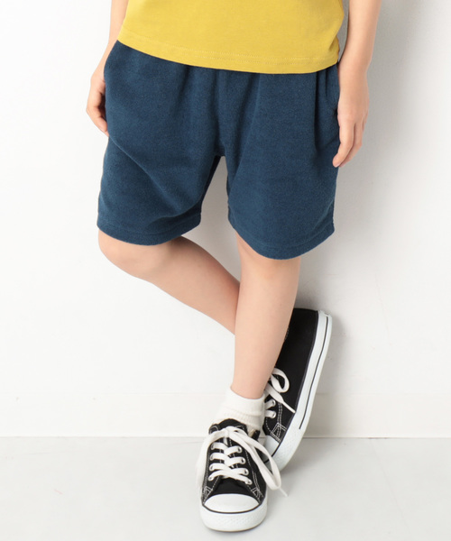 devirock（デビロック）の「パイル地ハーフパンツ（その他パンツ・キッズ・グリーン系その他/ネイビー/ブルー/レッド系その他/杢グレー/カーキ/キャメル/ブラック・140cm/150cm/110cm/130cm/160cm/120cm/100cm）」の6枚目の写真