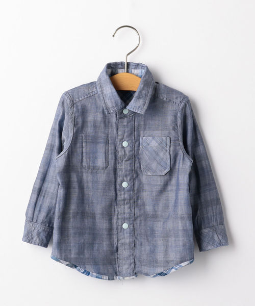 SHIPS｜BENCH MARKING SHIRT: フラワーレース オープンカラー