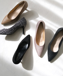 走れるポインテッドトゥパンプス/7センチヒール/カラーヒールタイプ