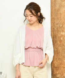 DouDou | ガーターファスナーカーデ(カーディガン/ボレロ)