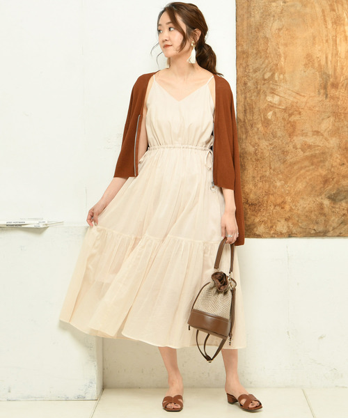 DouDou（ドゥドゥ）の「ガーターファスナーカーデ（カーディガン/ボレロ・レディース・ブラック/レッド/オフホワイト/カーキ・FREE）」の18枚目の写真