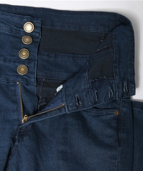 WEGO（ウィゴー）の「WEGO/デニムハイウエストスキニーパンツ（デニムパンツ・レディース・インディゴブルー/ダークインディゴブルー・SMALL/MEDIUM）」の9枚目の写真