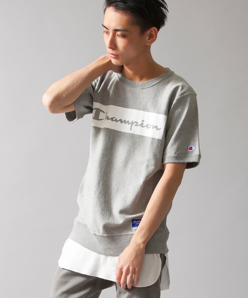 MONKEY TIME（モンキータイム）の「【別注】＜MT×Champion＞∴ Reverse Weave T-SHIRTS/Tシャツ◆（Tシャツ/カットソー・メンズ・ホワイト/ブラック/グレー・LARGE/SMALL/MEDIUM）」の10枚目の写真