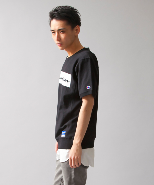 MONKEY TIME（モンキータイム）の「【別注】＜MT×Champion＞∴ Reverse Weave T-SHIRTS/Tシャツ◆（Tシャツ/カットソー・メンズ・ホワイト/ブラック/グレー・LARGE/SMALL/MEDIUM）」の4枚目の写真