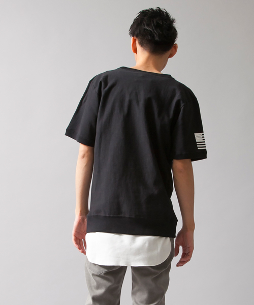 MONKEY TIME（モンキータイム）の「【別注】＜MT×Champion＞∴ Reverse Weave T-SHIRTS/Tシャツ◆（Tシャツ/カットソー・メンズ・ホワイト/ブラック/グレー・LARGE/SMALL/MEDIUM）」の5枚目の写真