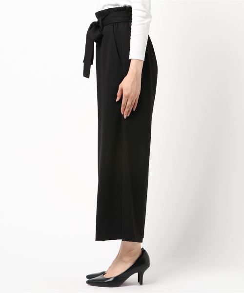 rps(アールピーエス)の「共リボンワイドクロップドパンツ(その他パンツ・レディース・ブラック/ベージュ/オフホワイト・M)」の7枚目の写真