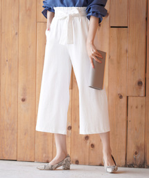 rps | 共リボンワイドクロップドパンツ(その他パンツ)