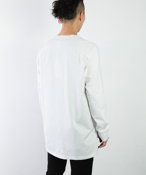 ATTACHMENT（アタッチメント）の「60/2 ギザシルキー天竺　クルーネックL/S（Tシャツ/カットソー・メンズ・オフホワイト/ブラック/ホワイト/ライトベージュ・3/1/2）」の19枚目の写真