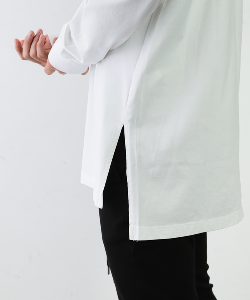 ATTACHMENT（アタッチメント）の「60/2 ギザシルキー天竺　クルーネックL/S（Tシャツ/カットソー・メンズ・オフホワイト/ブラック/ホワイト/ライトベージュ・3/1/2）」の16枚目の写真