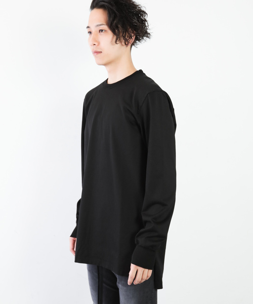 ATTACHMENT（アタッチメント）の「60/2 ギザシルキー天竺　クルーネックL/S（Tシャツ/カットソー・メンズ・オフホワイト/ブラック/ホワイト/ライトベージュ・3/1/2）」の15枚目の写真