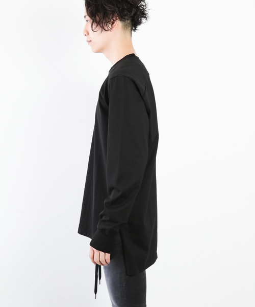 ATTACHMENT（アタッチメント）の「60/2 ギザシルキー天竺　クルーネックL/S（Tシャツ/カットソー・メンズ・オフホワイト/ブラック/ホワイト/ライトベージュ・3/1/2）」の14枚目の写真