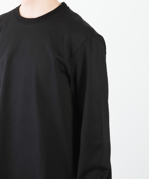 ATTACHMENT（アタッチメント）の「60/2 ギザシルキー天竺　クルーネックL/S（Tシャツ/カットソー・メンズ・オフホワイト/ブラック/ホワイト/ライトベージュ・3/1/2）」の12枚目の写真