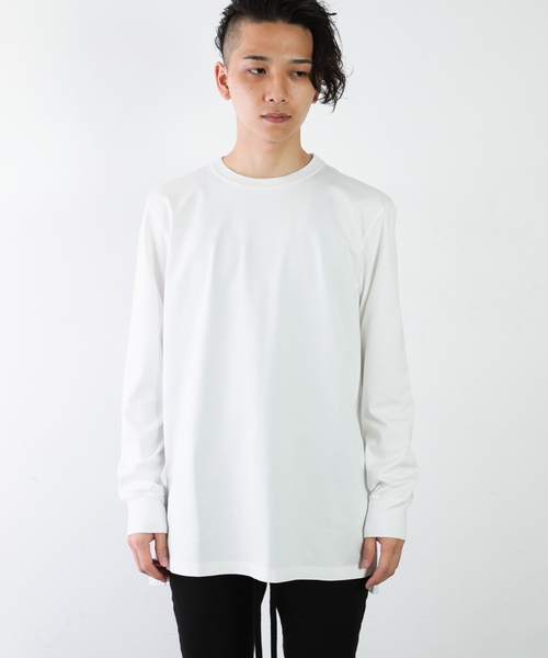 ATTACHMENT（アタッチメント）の「60/2 ギザシルキー天竺　クルーネックL/S（Tシャツ/カットソー・メンズ・オフホワイト/ブラック/ホワイト/ライトベージュ・3/1/2）」の22枚目の写真