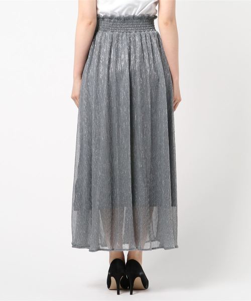 archives（アルシーヴ）の「グリッタープリーツスカート（スカート・レディース・ブラック/ベージュ/グレー・MEDIUM）」の5枚目の写真