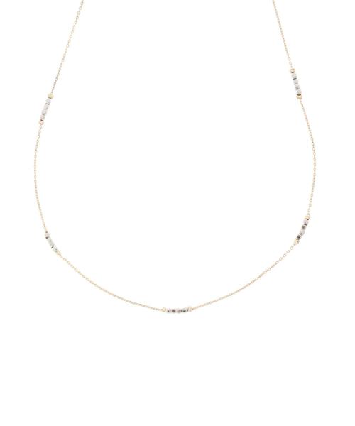 AMERICAN HOLIC（アメリカンホリック）の「ミニスクエアビーズショートネックレス＊（ネックレス・レディース・シルバー/ゴールド・FREE）」の6枚目の写真