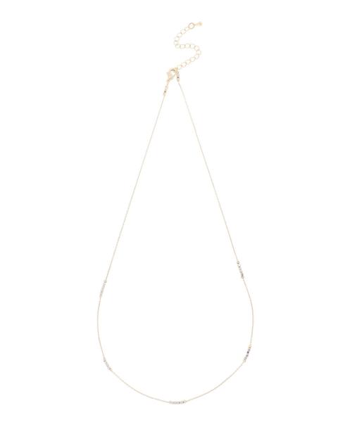 AMERICAN HOLIC（アメリカンホリック）の「ミニスクエアビーズショートネックレス＊（ネックレス・レディース・シルバー/ゴールド・FREE）」の5枚目の写真