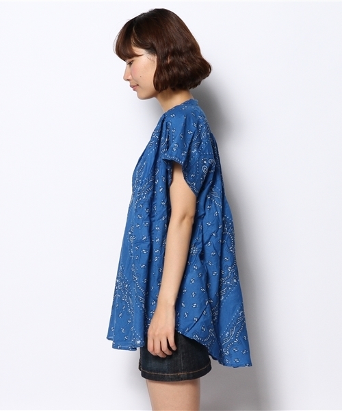 coen（コーエン）の「【Market】バンダナ柄スキッパーブラウス（シャツ