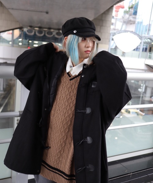 rovtski(ロフトスキー)の「【ビッグシルエット】オーバーサイズダッフルコート(ダッフルコート・メンズ・ブラック/ベージュ/グレー・FREE)」の17枚目の写真