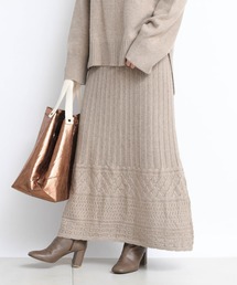 DouDou | ニットアップ透かしジャガードスカート(スカート)