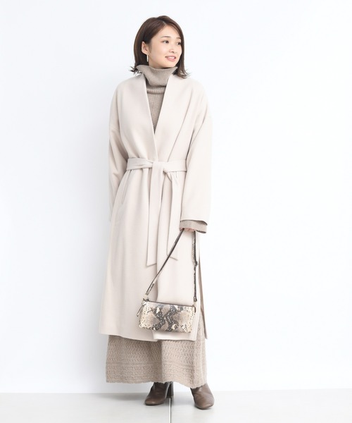 DouDou(ドゥドゥ)の「ニットアップ透かしジャガードスカート(スカート・レディース・グリーン/ベージュ・FREE)」の12枚目の写真