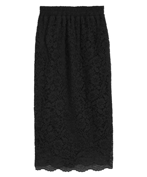 Julia Boutique（ジュリアブティック）の「総レースタイトスカート/510566L（スカート・レディース・ブラック/ベージュ/パープル/ネイビー/ブルー/ボルドー/ミント/ライトブルー/ピンク/イエロー・M/LL/L）」の11枚目の写真