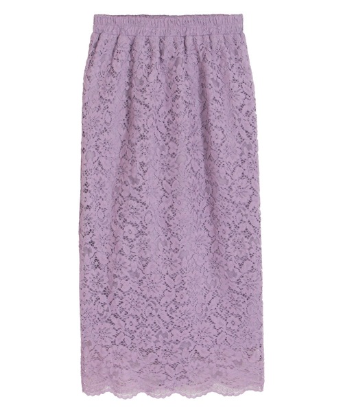 Julia Boutique（ジュリアブティック）の「総レースタイトスカート/510566L（スカート・レディース・ブラック/ベージュ/パープル/ネイビー/ブルー/ボルドー/ミント/ライトブルー/ピンク/イエロー・M/LL/L）」の13枚目の写真