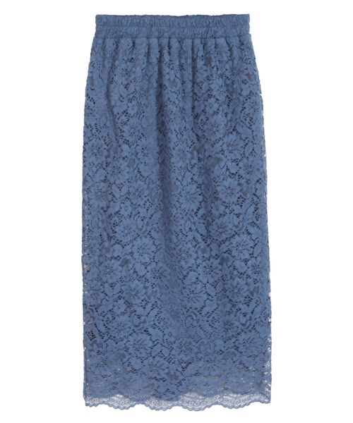 Julia Boutique（ジュリアブティック）の「総レースタイトスカート/510566L（スカート・レディース・ブラック/ベージュ/パープル/ネイビー/ブルー/ボルドー/ミント/ライトブルー/ピンク/イエロー・M/LL/L）」の14枚目の写真