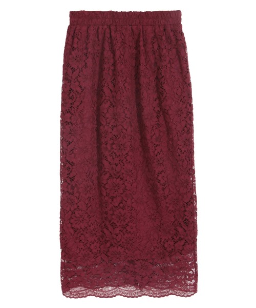 Julia Boutique（ジュリアブティック）の「総レースタイトスカート/510566L（スカート・レディース・ブラック/ベージュ/パープル/ネイビー/ブルー/ボルドー/ミント/ライトブルー/ピンク/イエロー・M/LL/L）」の16枚目の写真