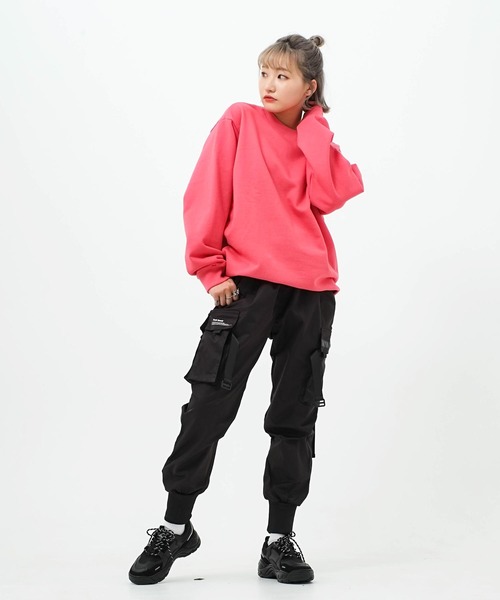 .KOM（ドットコム）の「スリムカーゴパンツ（カーゴパンツ・メンズ・ブラック・L）」の2枚目の写真