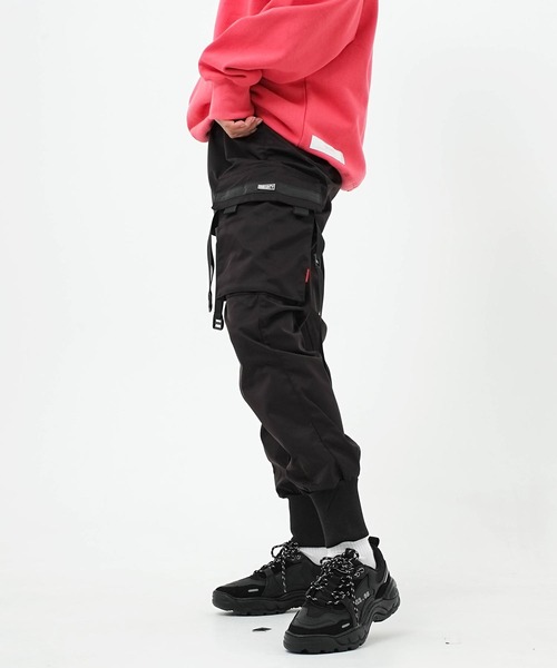 .KOM（ドットコム）の「スリムカーゴパンツ（カーゴパンツ・メンズ・ブラック・L）」の7枚目の写真