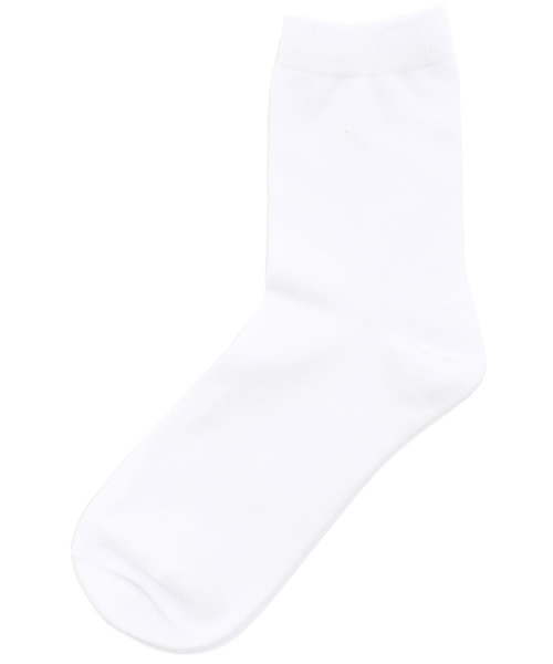 WEGO（ウィゴー）の「WEGO/無地ソックス（ソックス/靴下・レディース・ホワイト/ブラック/グレー/ダークグリーン/サックスブルー/ネイビー/ライトパープル/イエロー/ピンク/ワイン・FREE）」の2枚目の写真