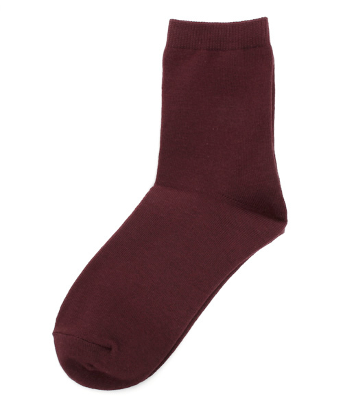 WEGO（ウィゴー）の「WEGO/無地ソックス（ソックス/靴下・レディース・ホワイト/ブラック/グレー/ダークグリーン/サックスブルー/ネイビー/ライトパープル/イエロー/ピンク/ワイン・FREE）」の10枚目の写真