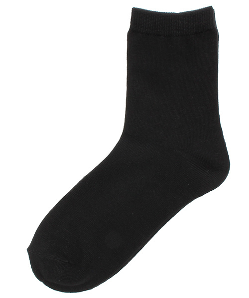 WEGO（ウィゴー）の「WEGO/無地ソックス（ソックス/靴下・レディース・ホワイト/ブラック/グレー/ダークグリーン/サックスブルー/ネイビー/ライトパープル/イエロー/ピンク/ワイン・FREE）」の3枚目の写真