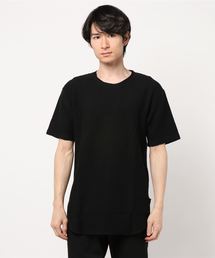 TRAP/U （トラップユー）の「【TRAP/U】メランジタックボーダー　ロング丈T（Tシャツ/カットソー）」