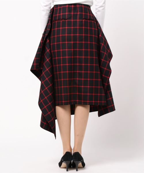 MIHARAYASUHIRO（ミハラヤスヒロ）の「【MIHARAYASUHIRO（ミハラヤスヒロ）】チェックスカート（スカート・レディース・ブラウン/ブラック・36）」の3枚目の写真